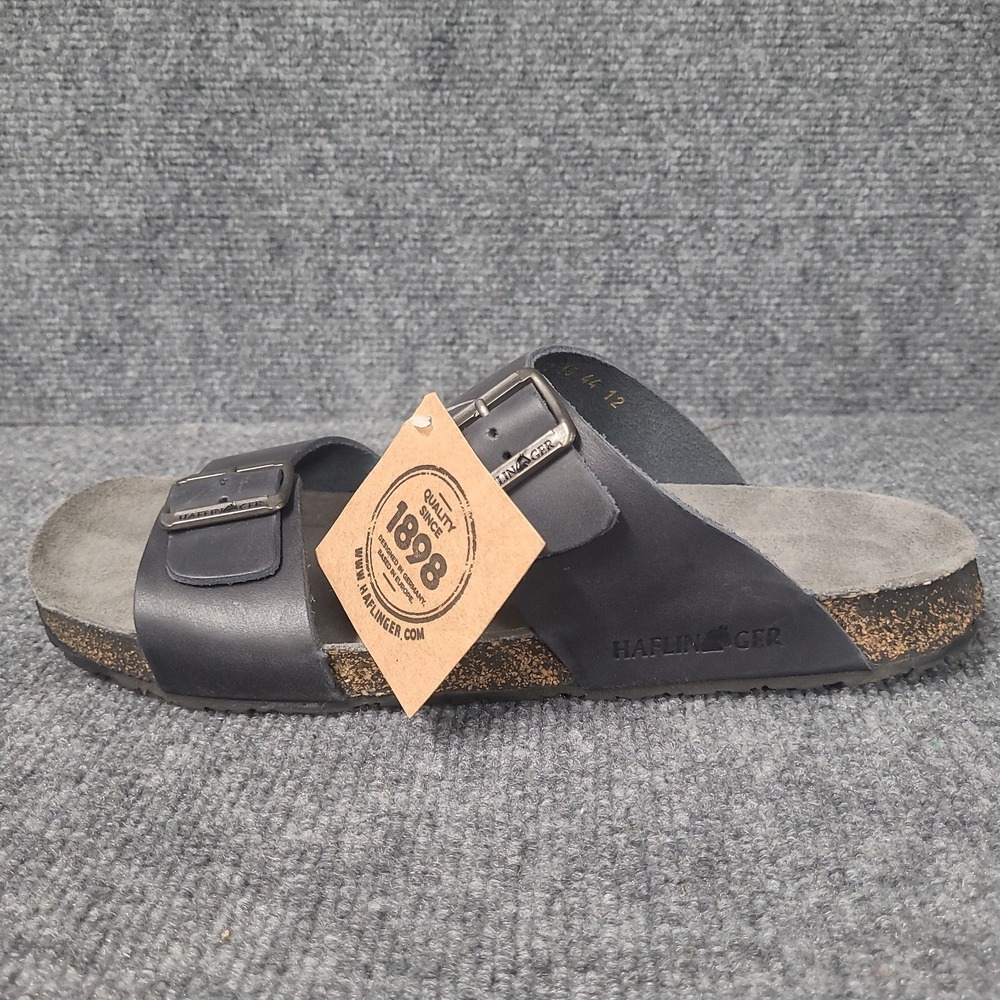 Haflinger Unisex Andrea Unlined Graphite Leather Sandals GRAPHITE EU 44/ US 11 - Picture 12 of 13
